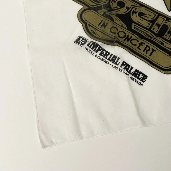 Vtg 1991 Elvis Presley Legends Concert Bandana Las Vegas Imperial Palace Flaws - Picture 8 of 16
